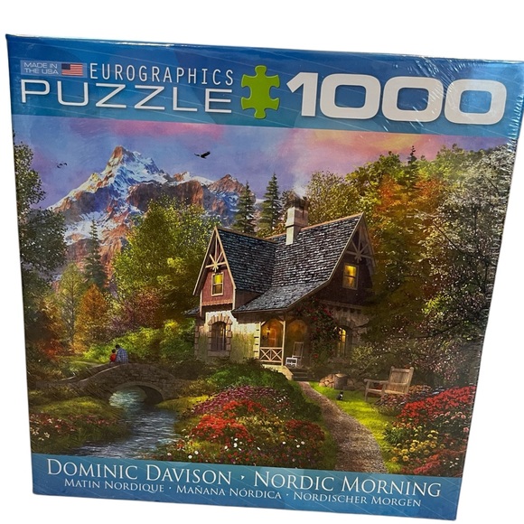 EUROGRAPHICS 1000 PIECE PUZZLE DOMINIC DAVISON NORDIC MORNING NEW IN BOX - Picture 1 of 6